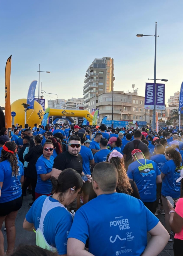 Corredores preparándose para encajonar